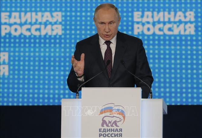Partai Negara Rusia Bersatu menyusun  program politik yang baru untuk menuju ke pemilihan Duma 2021 - ảnh 1