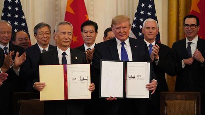 AS dan Tiongkok mencapai kemajuan dalam melaksanakan permufakatan dagang tahap I - ảnh 1
