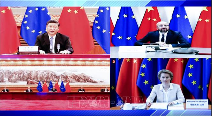 Tiongkok dan Uni Eropa menegaskan kerjasama antara dua pihak saat pasca Covid-19 - ảnh 1