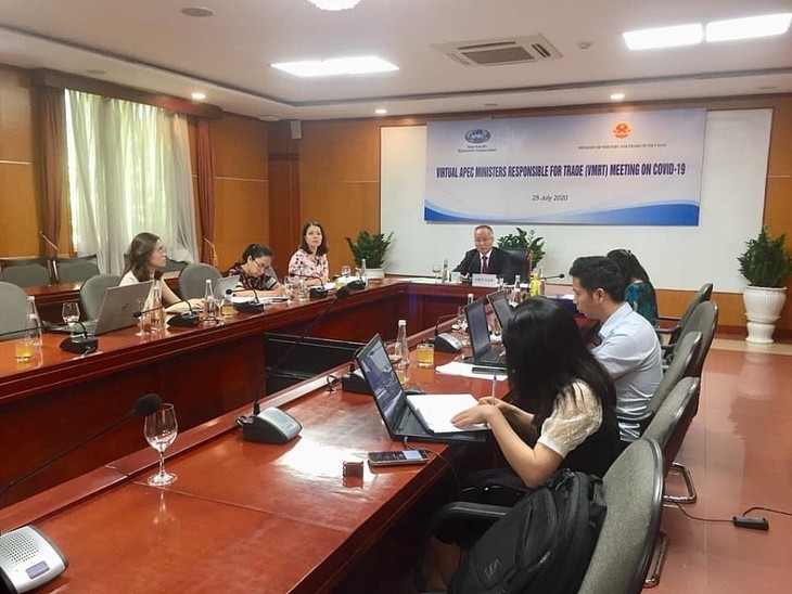 Konferensi online Menteri Perdagangan APEC (VRMT) tentang Covid-19 - ảnh 1