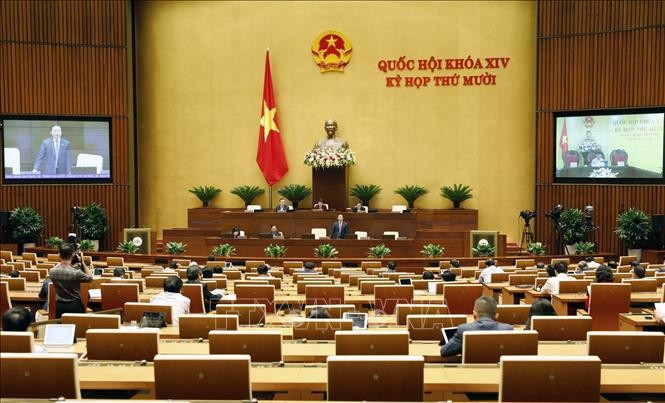 Persidangan ke-10 MN Vietnam, Angkatan XIV: Membahas situasi sosial-ekonomi, melaksanakan interpelasi dan menjawab interpelasi dalam pekan pertama kali persidangan kedua - ảnh 1