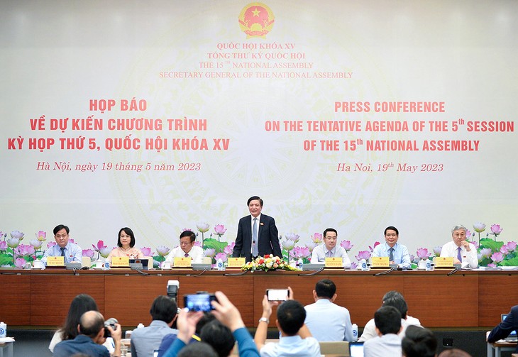 Konferensi Pers Program Persidangan ke-5 MN Vietnam Angkatan XV - ảnh 1