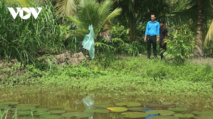 Seorang Petani Etnis Khmer Mencapai Sukses dengan Pola Menganekaragamkan Ternak dan Tanaman - ảnh 1