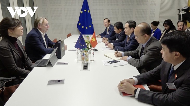 Uni Eropa Catat Perkembangan dan Kemampuan Vietnam tentang Transformasi Hijau - ảnh 1