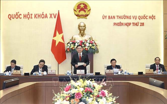Pembukaan Persidangan ke-28 Komite Tetap MN Vietnam - ảnh 1