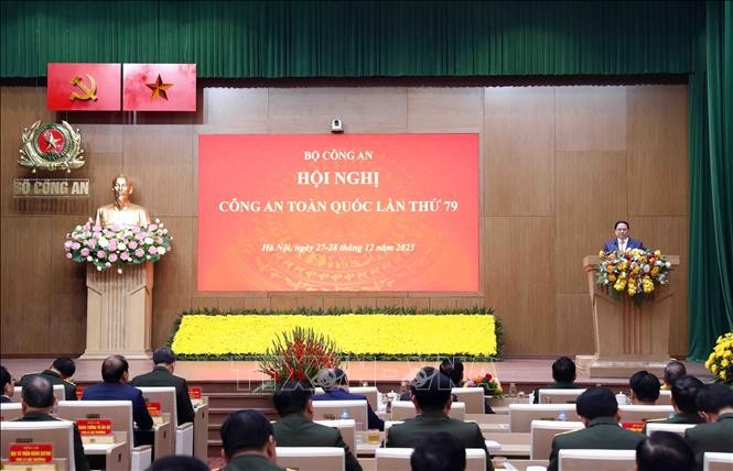 PM  Vietnam, Pham Minh Chinh Hadiri Konferensi Nasional ke-79 Pasukan Keamanan Publik - ảnh 1