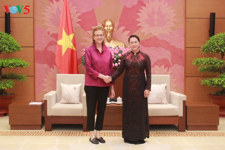 NA Chairwoman receives New Country Director of UNDP  - ảnh 1