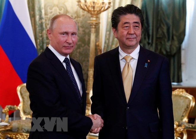 Putin, Abe reconfirm peace treaty  - ảnh 1