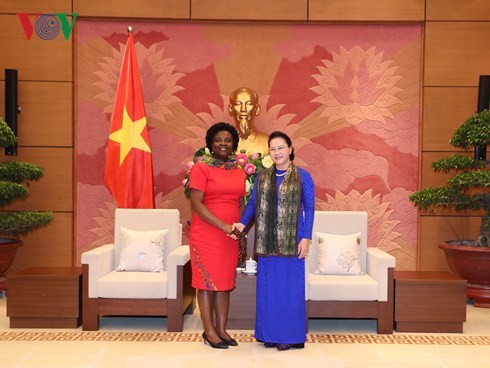 NA Chairwoman receives WB Vice President for East Asia & Pacific - ảnh 1