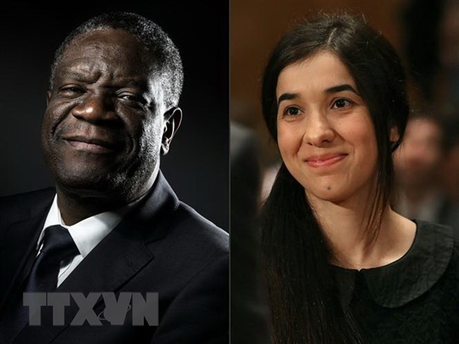 Nobel peace prize 2018 won by Denis Mukwege and Nadia Murad - ảnh 1