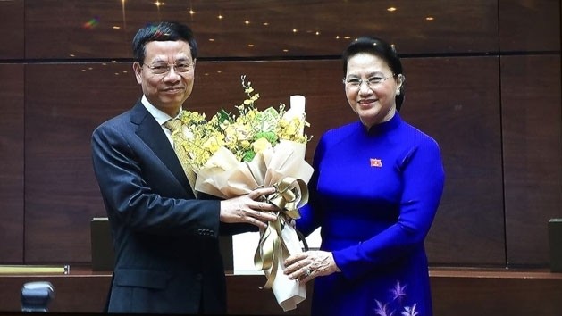 NA approves nomination of Nguyen Manh Hung as Minister of Information and Communications  - ảnh 1