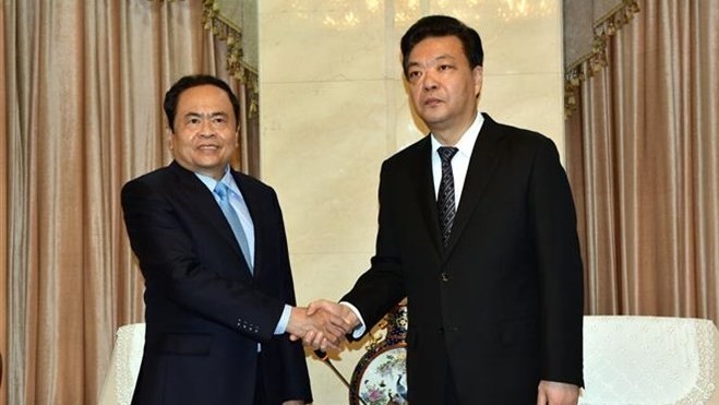 Vietnam Fatherland Front delegation visits China - ảnh 1