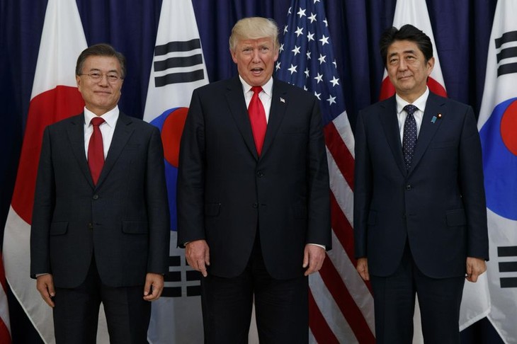 Trump offers to help ease Japan-South Korea trade tension  - ảnh 1