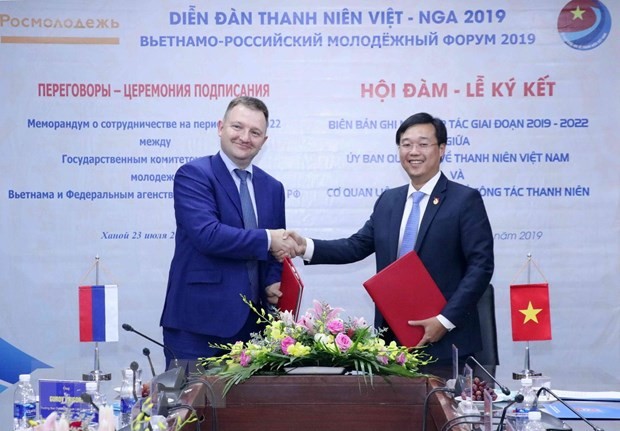 Vietnam - Russia Youth Forum 2019 opens in Hanoi - ảnh 1