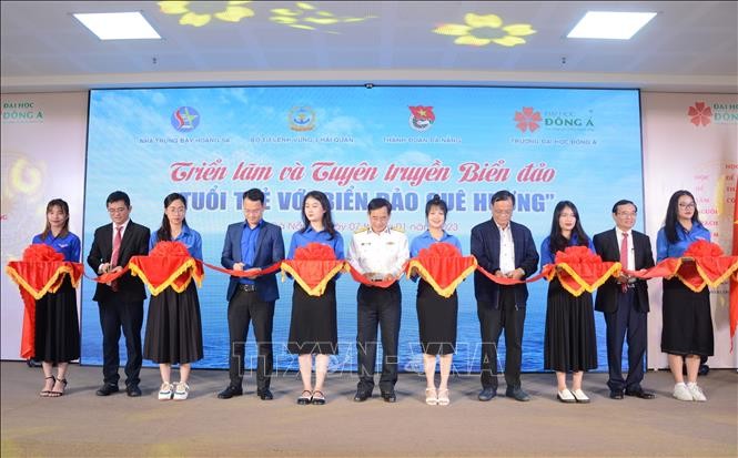 Exhibition on Vietnamese youth with national seas, islands held in Da Nang - ảnh 1