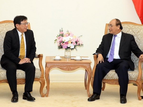 PM Vietnam, Nguyen Xuan Phuc menerima Presiden Grup Sojitz (Jepang) - ảnh 1