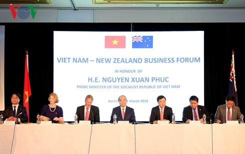 PM Nguyen Xuan Phuc menghadiri Forum badan usaha Vietnam – Selandia Baru - ảnh 1