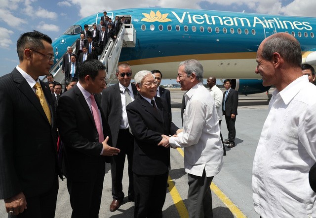 Aktivitas Sekjen Nguyen Phu Trong dalam kunjungan kenegaraan di Republik Kuba - ảnh 1