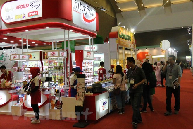 Banyak badan usaha Vietnam ikut serta pada Pekan Raya makanan internasional di Indonesia - ảnh 1