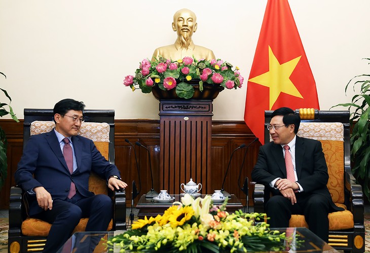 Deputi PM, Menlu Vietnam Pham Binh Minh menerima Deputi Menlu, Kepala SOM-ASEAN Republik Korea - ảnh 1