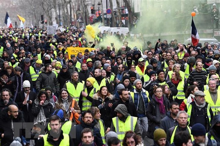 Demonstrasi “Rompi Kuning” terjadi lagi di Perancis - ảnh 1