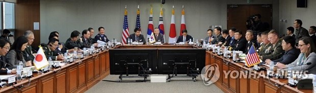 Kasus peluncuran benda terbang RDRK mencakup dialog keamanan Republik Korea – AS – Jepang - ảnh 1