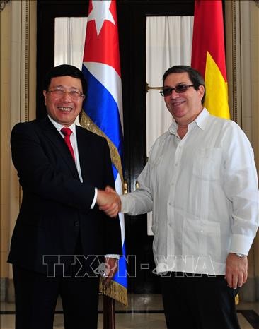 Deputi PM, Menlu Vietnam, Pham Binh Minh melakukan kunjungan resmi di Kuba - ảnh 1