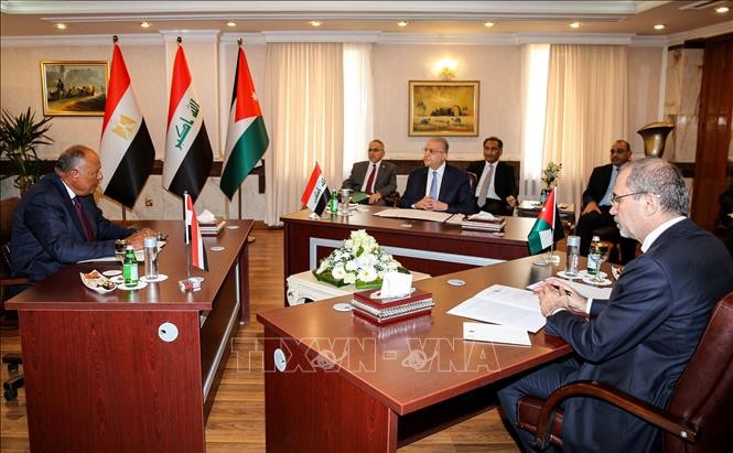 Irak, Mesir dan Yordania memperkuat kerjasama trilateral  - ảnh 1