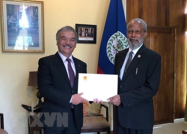 Gubernur Jenderal Belize merasa terkesan tentang prestasi-prestasi yang menonjol dalam mengembangkan sosial ekonomi di Vietnam - ảnh 1