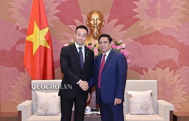 Kepala Departemen Organisasi KS PKV, Pham Minh Chinh menerima Deputi Menteri Keuangan Jepang - ảnh 1