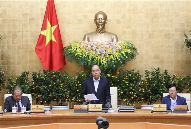 PM Nguyen Xuan Phuc memimpin sidang Pemerintah Periodik Januari - ảnh 1