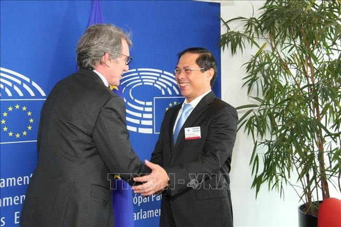 Presiden Parlemen Eropa mendukung pendorongan hubungan kerjasama komprehensif antara Uni Eropa dan Vietnam - ảnh 1