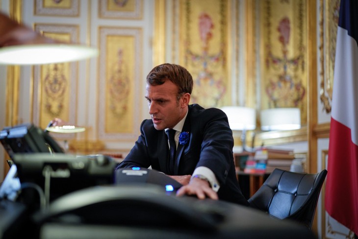 Presiden Perancis, E.Macron Lakukan Pembicaraan Telepon dengan Presiden AS, J.Biden - ảnh 1