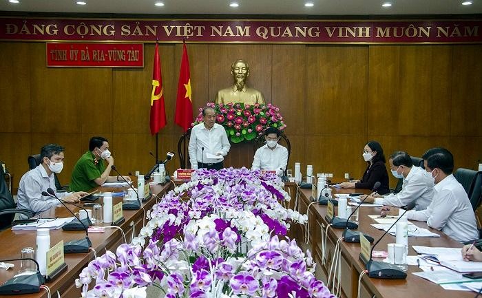 Deputi PM Truong Hoa Binh Periksa Pencegahan Wabah Covid-19 di Provinsi Ba Ria-Vung Tau - ảnh 1