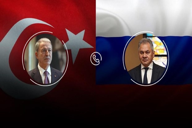 Menhan Rusia Melakukan Pembicaraan Telepon dengan Sejawatnya dari Turki dan Inggris - ảnh 1