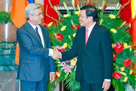 Armeniens Präsident beendet seinen Vietnambesuch - ảnh 1