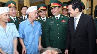 Staatspräsident Truong Tan Sang besucht Provinz Lang Son - ảnh 1