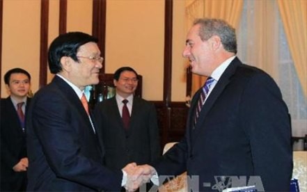 Staatspräsident Truong Tan Sang trifft US-Handelsvertreter in Hanoi - ảnh 1