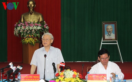 KPV-Generalsekretär: Moderne Landwirtschaft dient der Wirtschaftsentwicklung in der Provinz Tra Vinh - ảnh 1