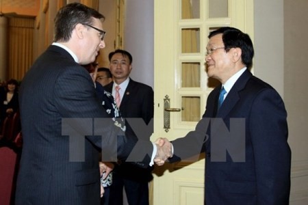 Staatspräsident Truong Tan Sang trifft Präsident des USA-ASEAN-Geschäftsrates - ảnh 1