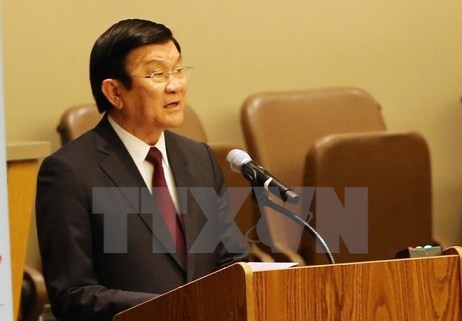 Staatspräsident Truong Tan Sang nimmt an der Konferenz über Geschlechtergleichheit teil - ảnh 1