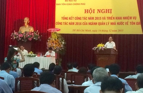 Vietnam konzentriert sich auf die Vervollständigung des Glaubens- und Religionsgesetzes im Jahr 2016 - ảnh 1