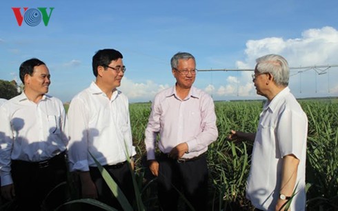 KPV-Generalsekretär Nguyen Phu Trong besucht die Provinz Tay Ninh - ảnh 1