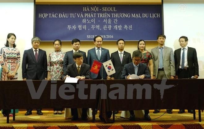 Delegation der Hauptstadt Hanoi besucht die südkoreanische Hauptstadt Seoul - ảnh 1