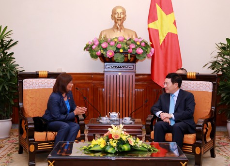 Vize-Premierminister, Außenminister Pham Binh Minh empfängt Botschafterin von Timor Leste - ảnh 1