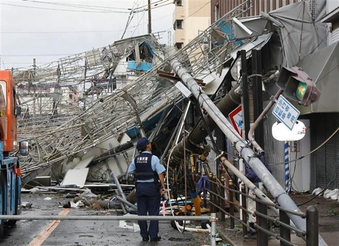 Japan: Fast 170 Menschen wurden wegen des Taifuns Jebi verletzt - ảnh 1