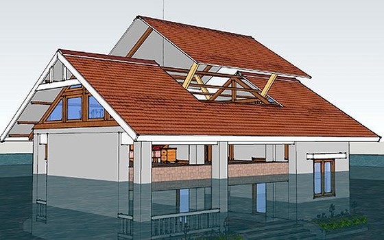 Das Modell des Anti-Flut-Hauses hilft mehr als 3500 Einwohnern, sicher vor Naturkatastrophen zu sein - ảnh 1