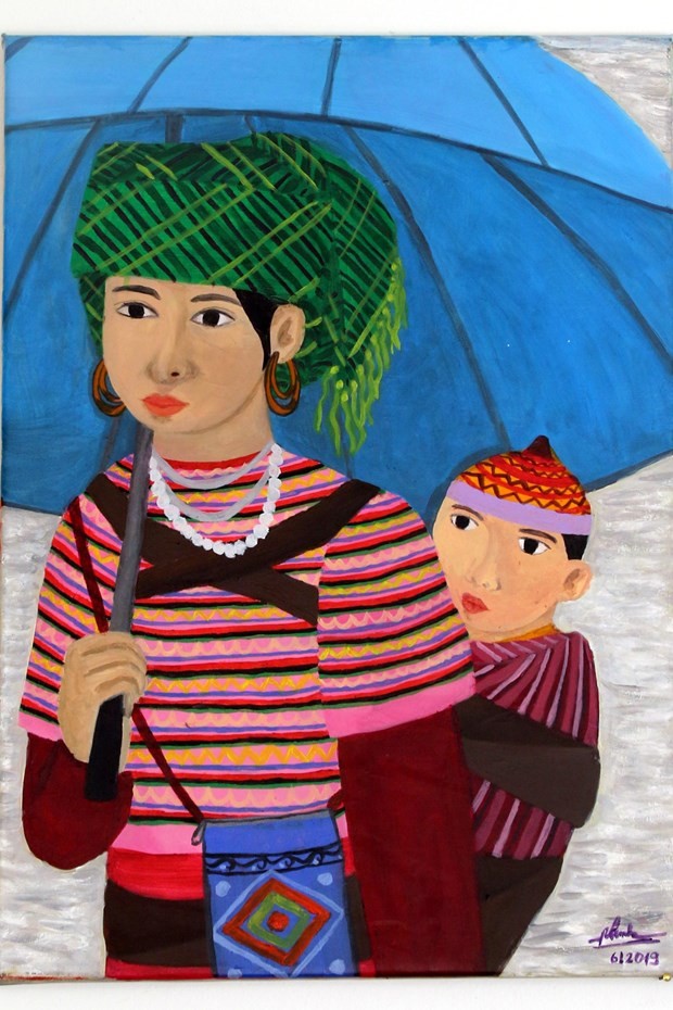 Das Werk einer vietnamesischen Malerin wird in Italien ausgestellt - ảnh 1