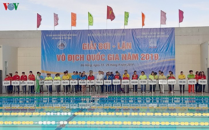 Eröffnung der Schwimm- und Tauchnationalmeisterschaft 2019 in Da Nang - ảnh 1