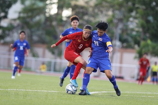 SEA Games 2019: Fußballnationalmannschaft der Frauen Vietnams und Thailands trennten sich (1:1) unentschieden - ảnh 1